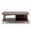 Walnut coffee table with open shelf 120 x 60 x 40cm mid-century design